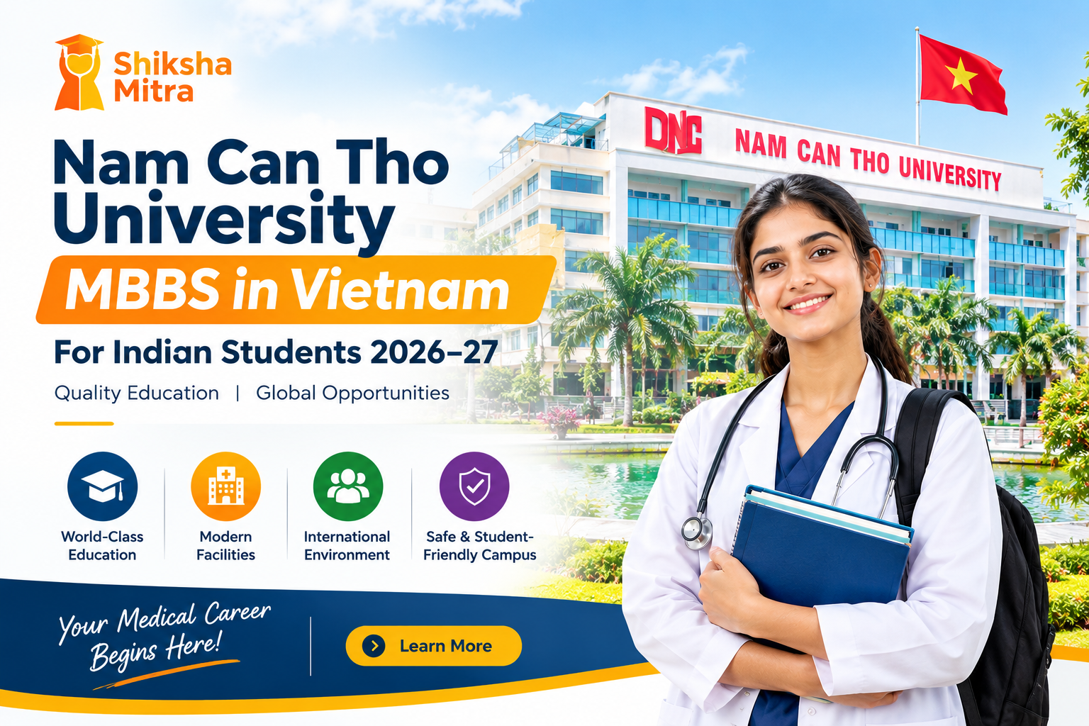 Nam Can Tho University MBBS in Vietnam for Indian Students 2026–27