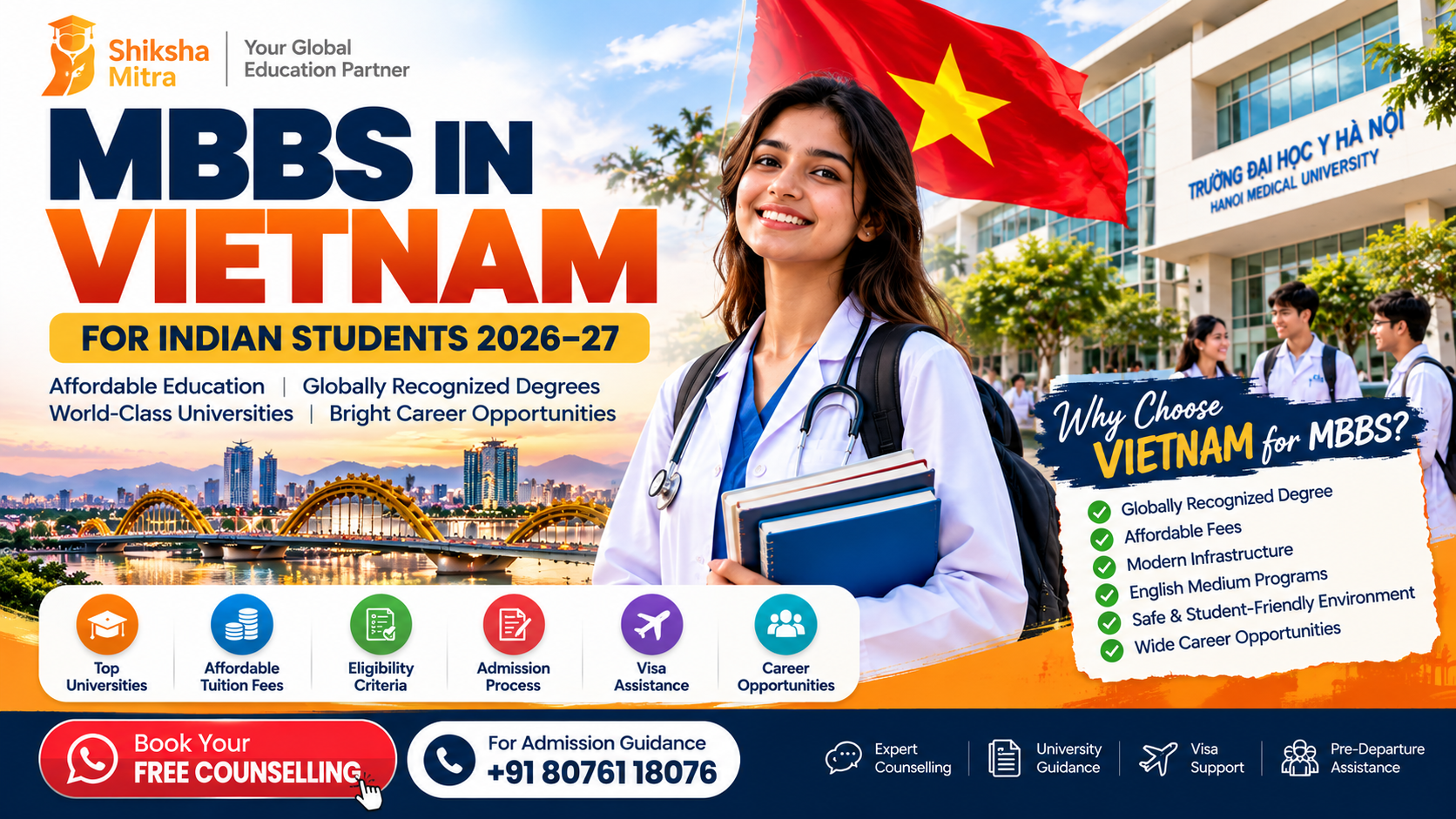MBBS in Vietnam 2026–27: Fees, Eligibility & Admission
